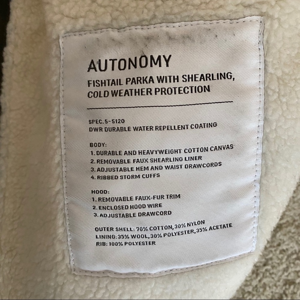 Aritzia Autonomy Parka Coat Utility Jacket - Picture 4 of 7
